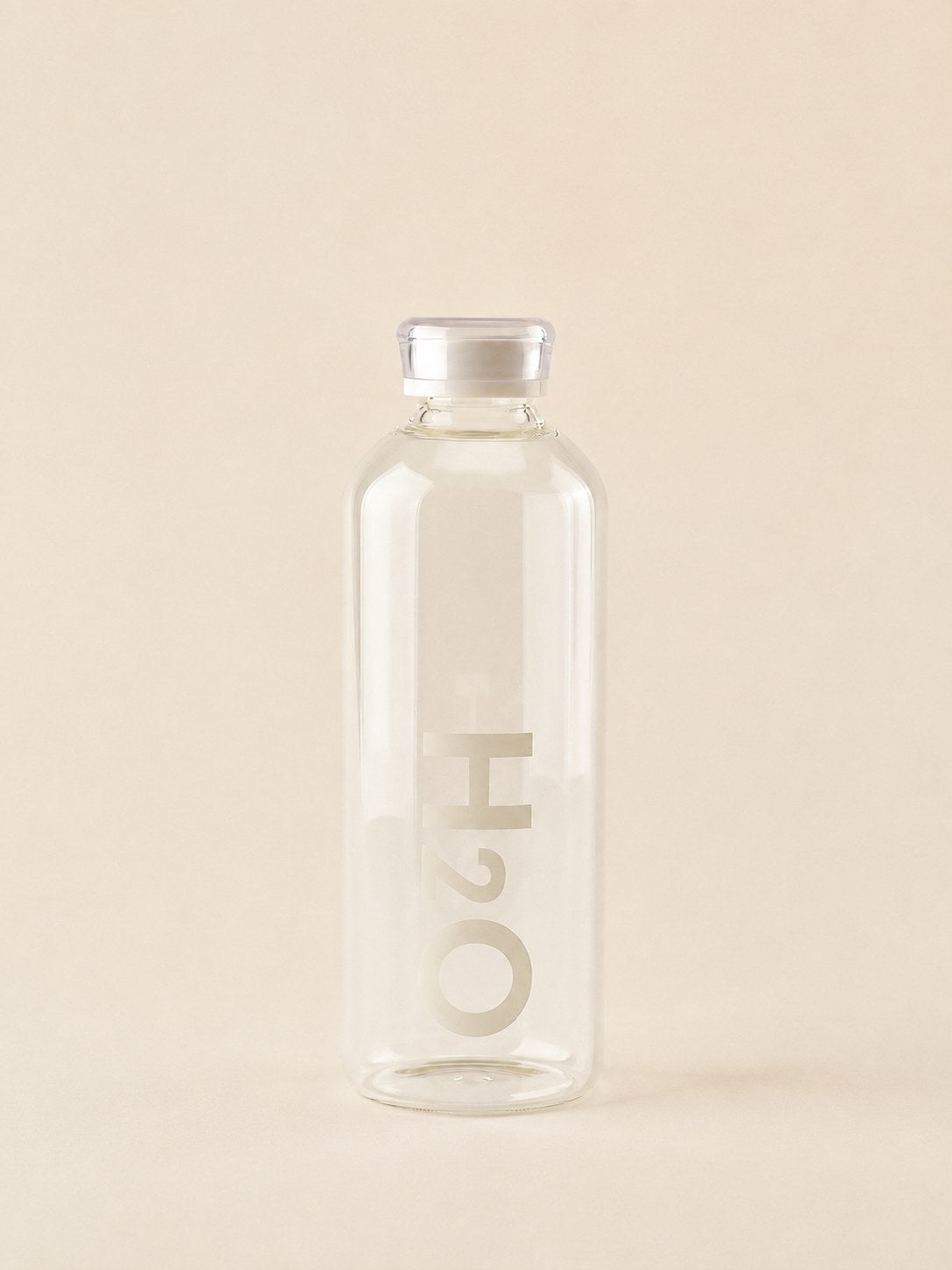 MILA H2O Borosilikat Cam Matara 1 Litre Beyaz