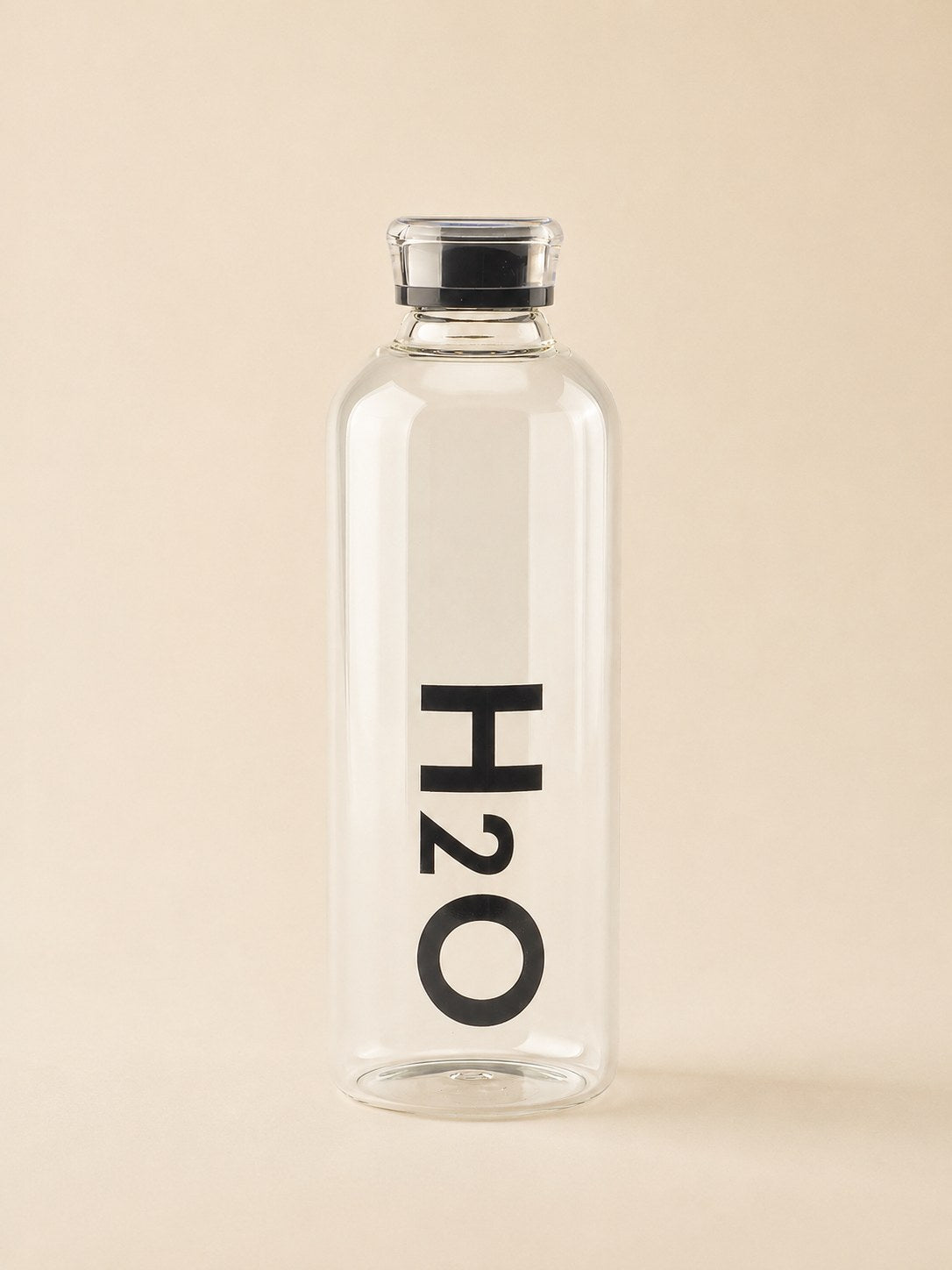 MILA H2O Borosilikat Cam Matara 1 Litre Siyah