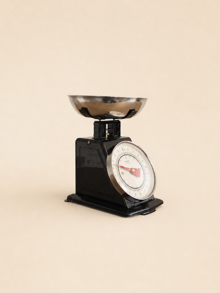 MIRA Vintage Mutfak Terazisi Siyah 2 kg Krem Kefeli - 3