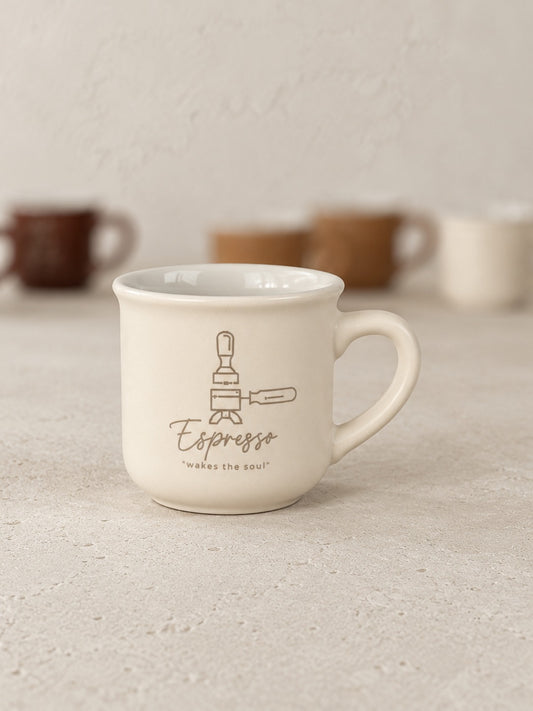 CIRA 6'lı Porselen Espresso Fincan Seti 100 ml