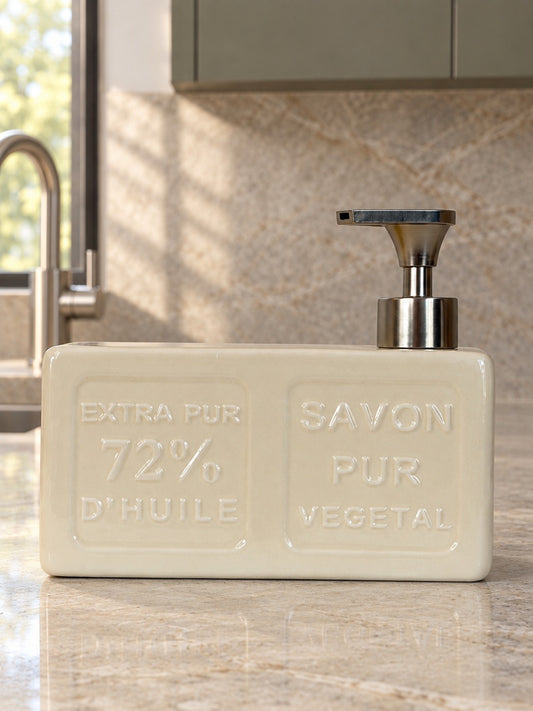 LANA Seramik Sıvı Sabunluk Savon Pur Vegetal Krem