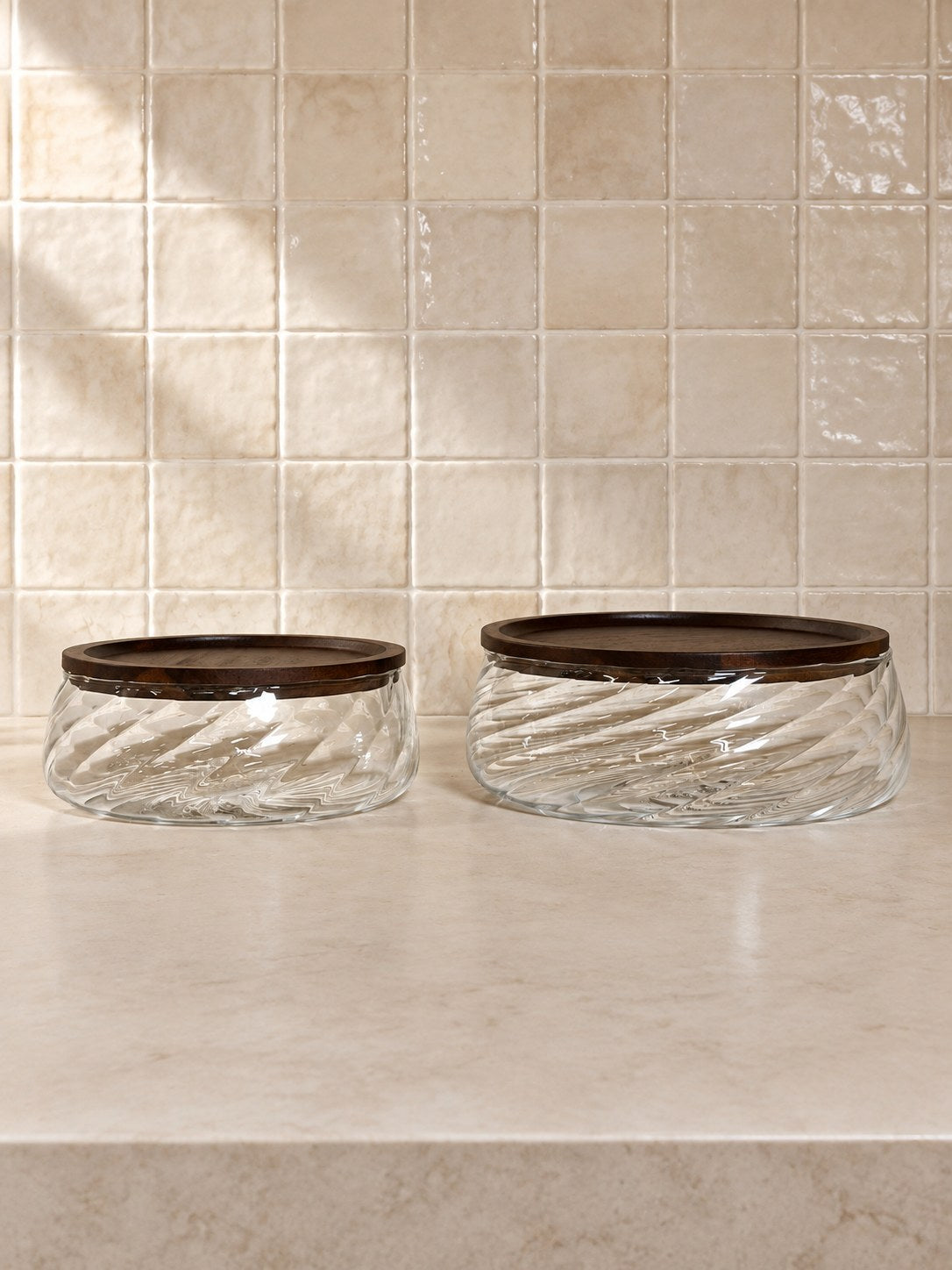 MELA Akasya Kapaklı Saklama Kabı 19x7cm-23.5x7cm