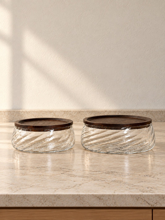 MELA Akasya Kapaklı Saklama Kabı 19x7cm-23.5x7cm