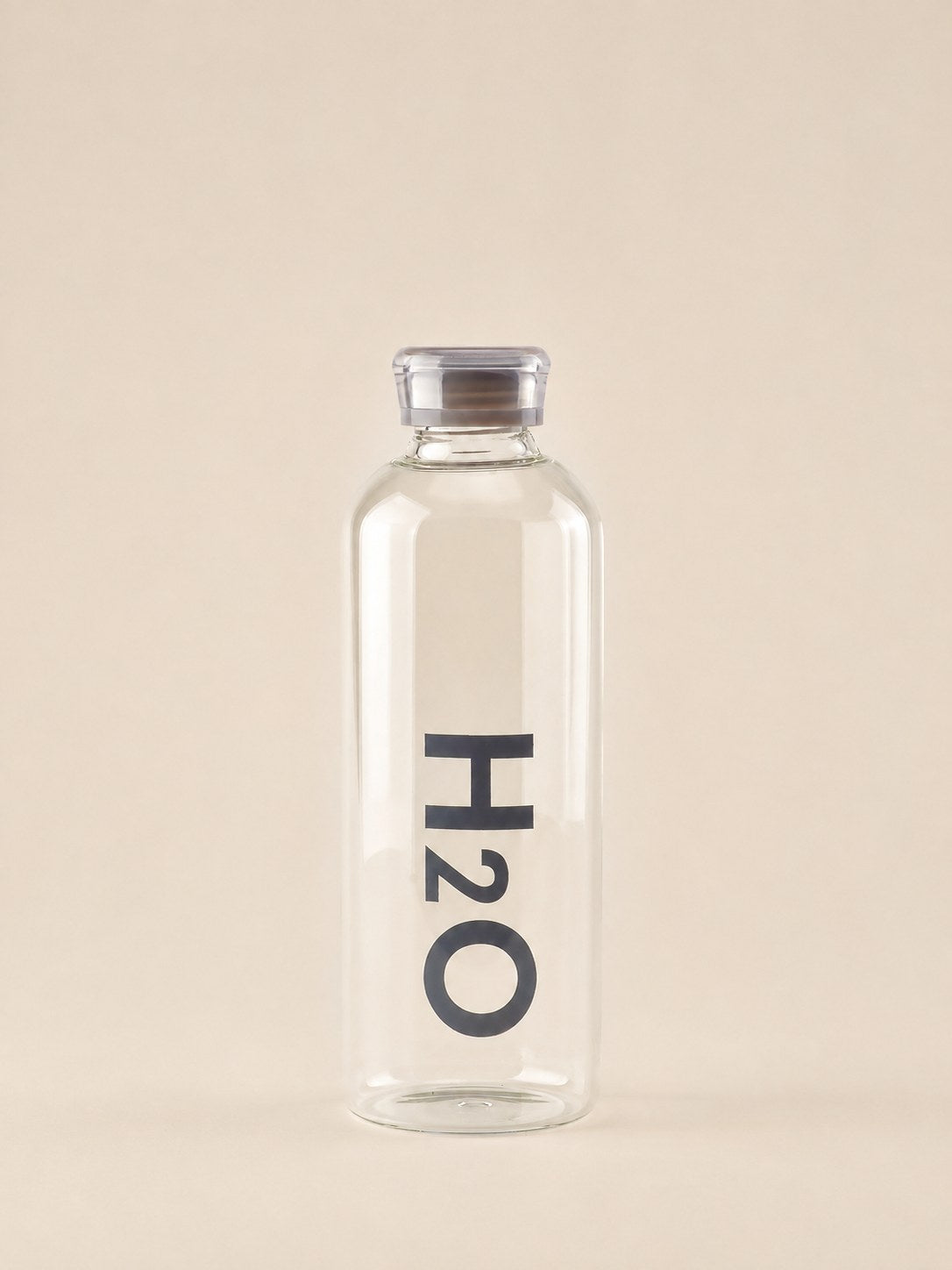 MILA H2O Borosilikat Cam Matara 1 Litre Gri
