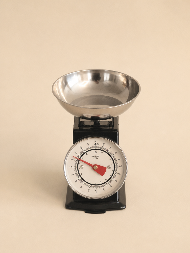 MIRA Vintage Mutfak Terazisi Siyah 2 kg Krem Kefeli - 2