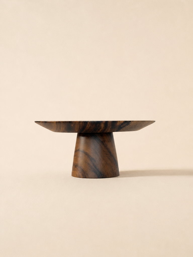 RITA Akasya Ahşap Ayaklı Pasta Standı 25.7 cm - 1