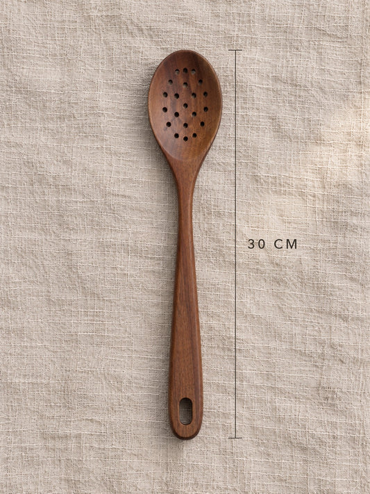 VERA 3'lü Akasya Ahşap Mutfak Kaşık Spatula Seti